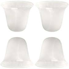 This makes the perfect update for your ceiling fan. Eumyviv 4 Pack Bell Shaped Alabaster Glass Lamp Shade Replacement With 1 5 8 Inch Fitter Opening For Ceiling Fan Light Kit Wall Sconce