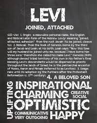 Levi Personalized Name Print Typography Print Detailed Name Definitions Numerology Calculated Destiny Traits Ed Names Names With Meaning Baby Name List