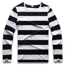 Buy 1 get 1 50% off. Red White Striped Long Sleeve T Shirts Tees For Men Round Neck Colorful Black White Stripes Men Casual T Shirts Aliexpress