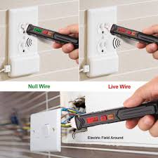 Upon ac voltage detection, the detector beeps and lights up. Non Contact Ac Voltage Tester Voltage Tester Pen With Adjustable Sensi Tacklife Tools