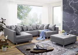 Wohnlandschaft 297x184x66 Grau Maia Xxl
