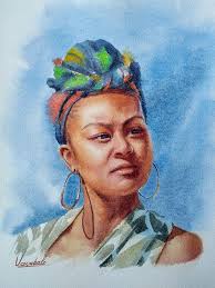 Watercolours painting