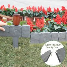 This pack of four edging molds is a great value coming to just $16.25 each ! Garden Border Edging Stones Set Of 40 Stones Stone Effect Cobbled Plastic Lawn Border Edging Garden Plant Border Fence For Diy Home Garden Decoration Walmart Com Walmart Com