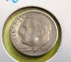 1976 Rossevelt Dime Broadstrike And Curve Error Coins