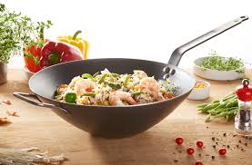 De Buyer Mineral B Element Pro Iron Wok With Beeswax Naturally Non Stick 28cm Muller Kitchen And Tableware