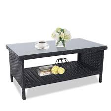 Rattaner Wicker Coffee Table Furniture In 2020 Modern Outdoor Coffee Tables Wicker Coffee Table Coffee Table
