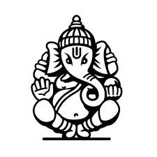 Black And White Images Of Ganesha Ganesha Vinyl Decal Sticker For Car Truck Window Laptop God Hindu Elephant Om Hindu Elephant Vinyl Decal Stickers Black And White Stickers