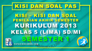 Check spelling or type a new query. Penilaian Akhir Semester Pas Kelas 5 Semester 1 Tahun Pelajaran 2021 2022 Datadikdasmen Com