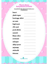 To make a word scramble, enter your list of words in the large area provided. 25 Free Printable Baby Shower Word Scramble Games