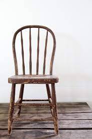 Antique Wood Spindle Chair Painted Wood Chair Etsy Wooden Kitchen Chairs Painted Wood Chairs How To Antique Wood