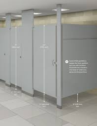 The newer styles of washroom partitions are more durable, and better engineered for tougher use and allows business owners to better design their toilet partitions for the space available. Mills Privacy Toilet Partitions Bradley Corp