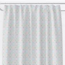 Add a modern dimension to your bathroom with our geometric shower curtain executed in a woven jacquard with a subtle sheen. Spring Showers Pastels Geometric Shower Curtain Afrimod