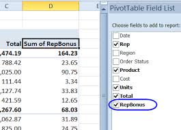 Excel Pivot Table Calculated Field