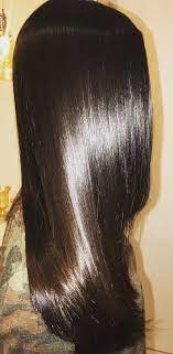 How To Get Silky Shiny Straight Hair Naturally At Home Straight Hairstyles Long Hair Styles Long Dark Hair