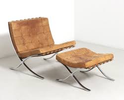 For Sale Barcelona Chair With Ottoman By Ludwig Mies Van Der Rohe Germany 1950s Vntg Vintage In 2020