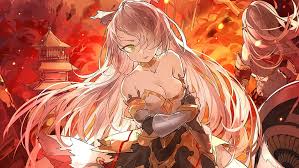 It is based on the manga series of the same name written and illustrated by atsushi ōkubo. Hd Wallpaper Anime Anime Girls Green Eyes Fire Red Flame City Armor Wallpaper Flare