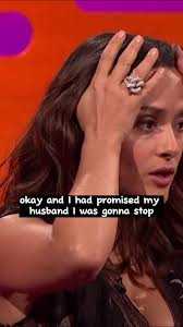 Salma Hayek and David Walliams Hands Graham Norton