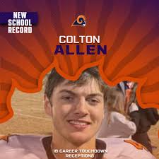 Congratulations to Mendon tailback Owen Gorham, who set the new MHSAA  8-player career touchdown record tonight with his 97th trip to the end  zone. Gorham broke the record of Bridgman's Reid Haskins,