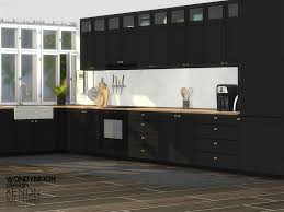 Xenon Kitchen Found In Tsr Category Sims 4 Kitchen Sets Sims 4 Kitchen Sims 4 Bedroom Sims 4