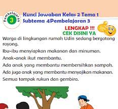 Buku siswa yang digunakan sebagai sumber belajar. Lengkap Kunci Jawaban Kelas 2 Tema 1 Subtema 4 Pembelajaran 3 Simple News Kunci Jawaban Lengkap Terbaru