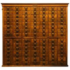 What i really wanted was a card catalog. Card Catalog Drawers 6 For Sale On 1stdibs