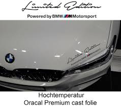 2 X Limited Edition M Motorsport Auto Aufkleber Passt Fur Bmw Schwarz Bmw Black Bmw Motorsport