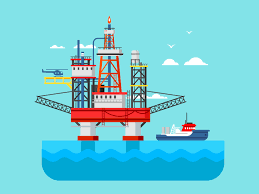 Drilling Rig At Sea Oil Platform Drilling Rig Graphic Design Blog