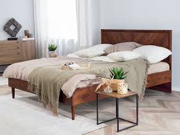 Pin By Home On Wooden Bed Designs In Lahore Dark Wood Bed Super King Size Bed Dark Wood Bed Frame