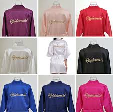 Details About Uk Wedding Bride Silk Satin Robe Bridesmaid Mother Girl Dressing Gown Nightwear Satin Bridesmaids Robes Wedding Robe Dressing Gown Nightwear