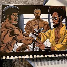 Boondocks quotes boondocks drawings the boondocks afro samurai free your mind wallpaper pictures hype wallpaper wallpaper quotes black art pictures. Black Dynamite Vs Bushido Brown Bushido Brown Black Dynamite Black Cartoon