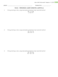 01persamaan Linear Serentak Pdf