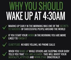 These wake up early quotes are here to help you realize that waking early can be something beautiful and that all successful people have this habit. Waking Up To Work Quotes Why You Should Wake Up At 4 30 Am Wake Up Quotes Wake Up Early Dogtrainingobedienceschool Com