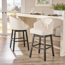 Find your swivel bar chair easily amongst the 94 products from the leading brands (b&b italia, alias, cassina,.) on archiexpo, the architecture and swivel bar chairs. Ogden Beige Swivel Bar Stools Set Of 2 By Christopher Knight Home Overstock 10391542
