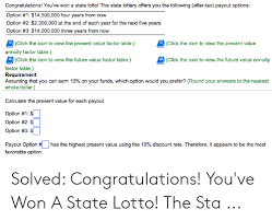 Congratulations Youve Won A State Lotto The State Lottery