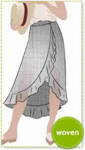 For the jutta wrap skirt pattern we suggest: Summer Vibes Look Sewing Pattern Outfits Style Arc