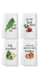 Kitchen & dining mugs & cups barware. Amazon Com Kll Funny Kitchen Towels Funny Dish Towels Set Of 4 Housewarming Gifts Kitchen Decor Gifts For Mom Hostess Gifts Wedding Shower Gifts Waffle Towel Home Kitchen