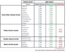 Pka Amino Acids Table Amino Acids Study Tips College Biochemistry