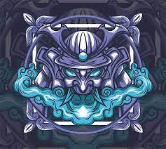 The samurai art museum, in the zehlendorf locality of berlin, introduces you to extraordinary examples of samurai art originating from between the 8th and 19th centuries. Japanese Samurai Mask Vector Digital Art By Usman Saja