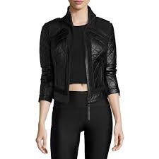 Blanc Noir Quilted Leather Mesh Moto Jacket 279 Liked On Polyvore Featuring Outerwear Jackets Whit Quilted Leather Leather Jacket Faux Leather Jackets
