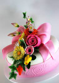 Happy birthday mom cake and flowers. Pin Auf My Cakes With Flowers