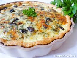 пирог из слоеного теста с курицей грибами и сыром Kish S Kuricej I Gribami Recept S Foto Recept Eda Kulinariya Vkusnyashki