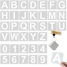 Print the full set of alphabet letters from a to z below. Buy 3 Inch Letter Stencils Kit Alphabet Art Craft Stencils Reusable Plastic Letters And Numbers Stencil Set For Wood Wall Fabric Rock Chalkboard Signage And Diy Art Projects White 36 Pcs Online