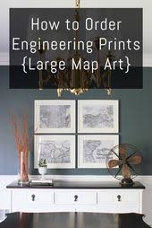 How To Order Engineering Prints Large Map Art Erin Spain Large Map Art Engineer Prints Large Wall Decor
