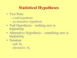 This usually involves proposing a possible relationship between two variables: Types Of Hypotheses Research Hypothesis A Statement Of What The Researcher Believes Will Be The Outcome Of An Experiment Or A Study Statistical Hypotheses Ppt Download