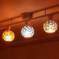 楽天市場 照明 led 対応 シーリングライト 1灯 ビードロ シーリング ライト 照明器具 天井 おしゃれ ステンドグラス モザイク アンティーク レトロ 和室 玄関 トイレ 直付け アジアン 北欧 ガラス ダクトレール ダイニング 食卓用 新生活 インテリア 電気 楽しい