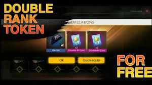 Untuk mendapatkan kartu double rank points, pemain bisa menukarkan rank token yang biasa didapatkan ketika kenaikan pangkat. Double Rank Token For Free Update Free Fire Battlegrounds Youtube