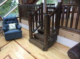 Cedar deck with horizontal railing. 7 Rustic Railing Ideas Northern Log