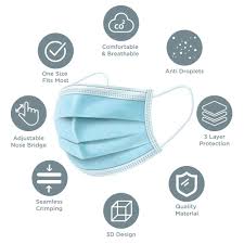 Perfect for use in medical settings such as hospitals as well as for general use. 50pcs Disposable Non Woven Face Mask General Use Same Day Shipping High Filtration Masks 95 Filtration