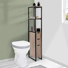 Meuble haut wc leroy merlin. Meuble Wc 3 Portes Design Industriel Avec Etageres Leroy Merlin