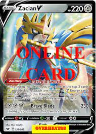 Based largely on japan's s4 electrifying tackle set. Zacian V Ra Sword Shield Pokemon Tcg Online Ptcgo Online Card Sent Fast Ebay